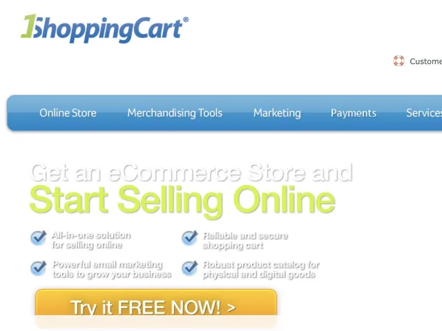 1ShoppingCart Screenshot