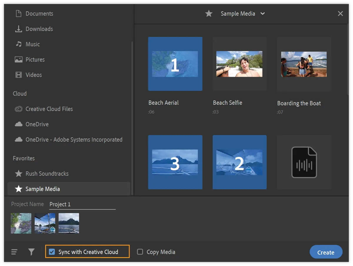 Adobe Premiere Rush Screenshot