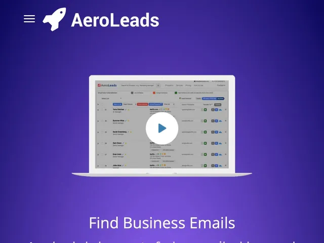 AeroLeads Screenshot