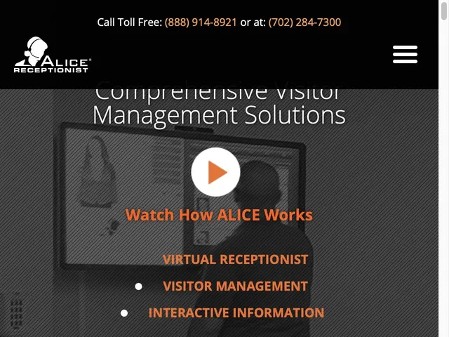 ALICE Receptionist Screenshot