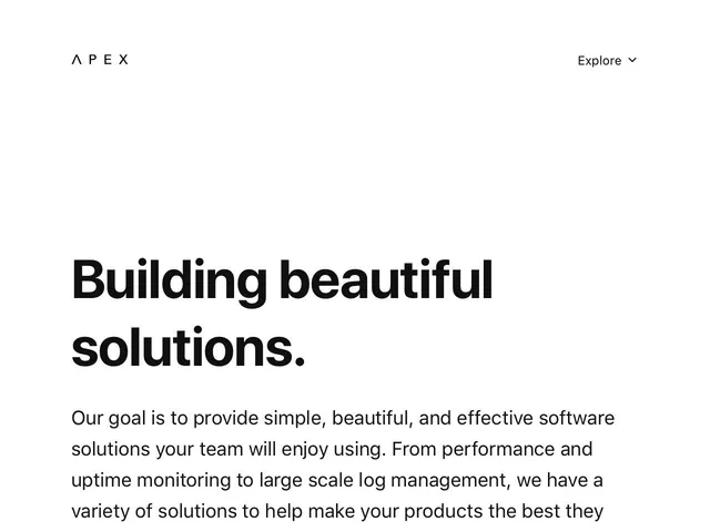 Apex Serverless Architecture Screenshot