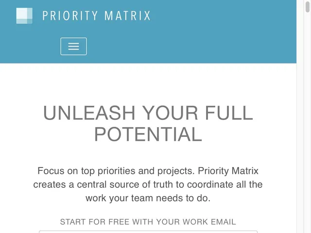 Priority Matrix Screenshot