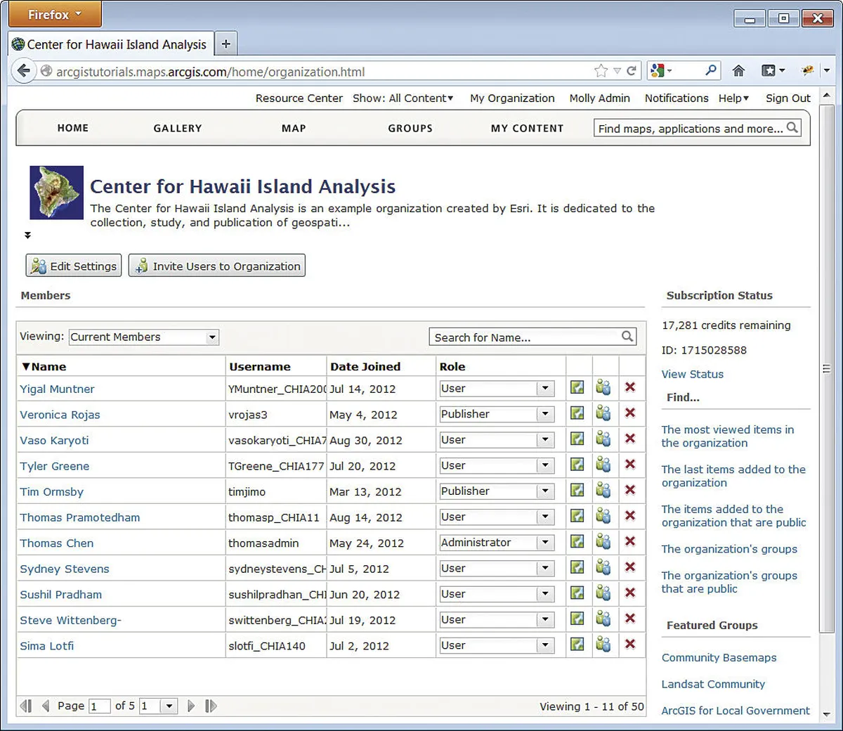 ArcGIS Online Screenshot