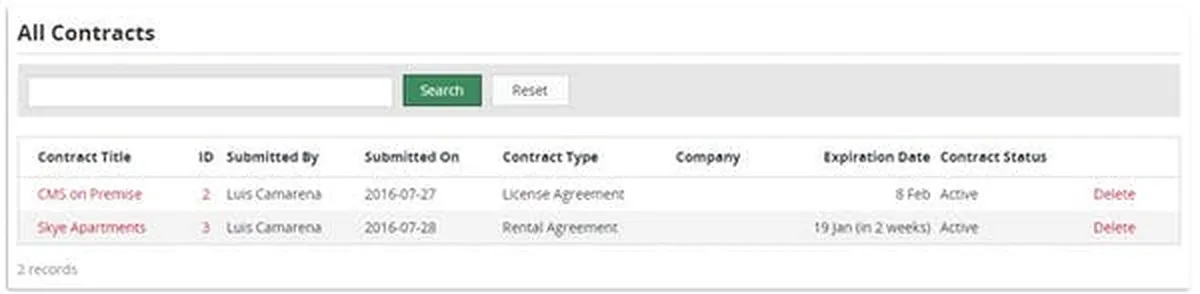 Asentex Contract Management Review