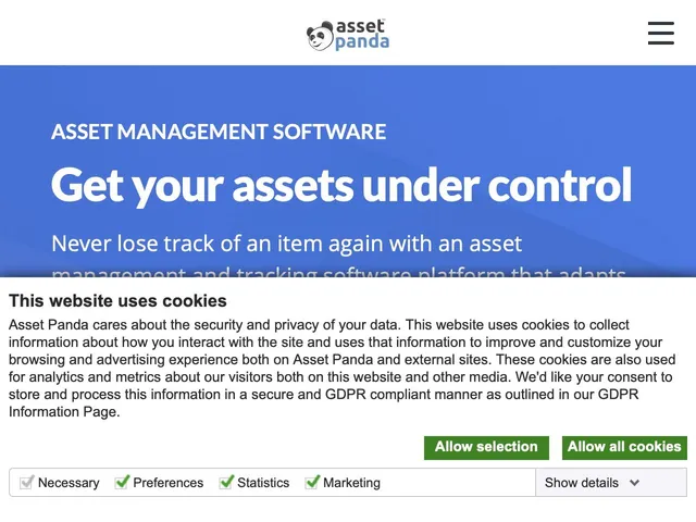 Asset Tracking System Screenshot
