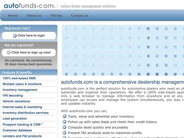 autofunds.com Screenshot