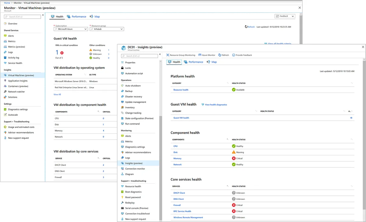 Microsoft Azure Monitor Screenshot