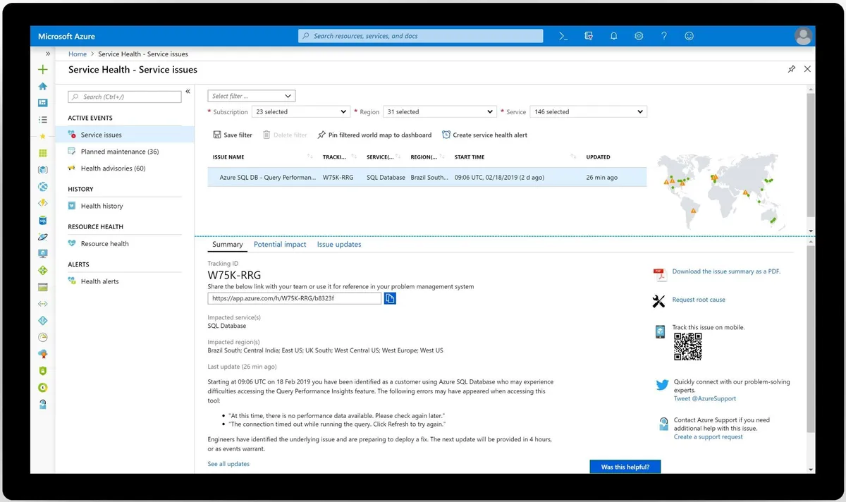 Azure Service Health Review