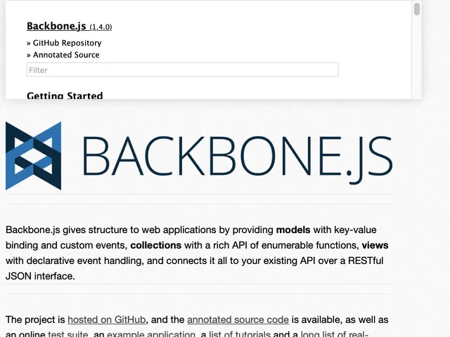 Backbone.js Screenshot