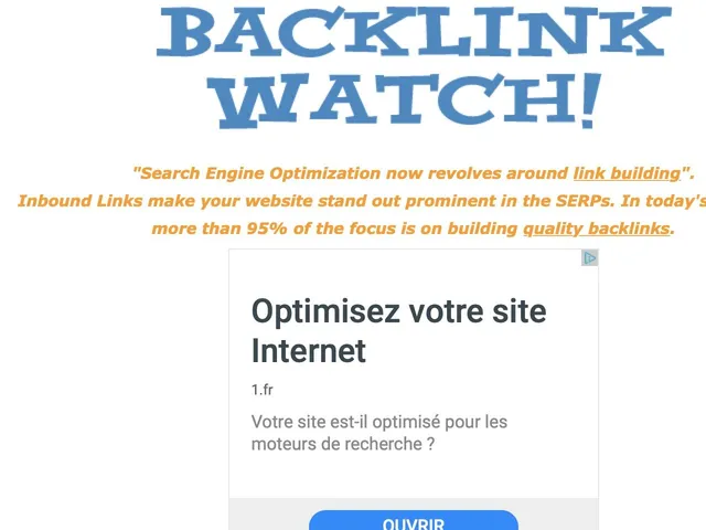 Backlinkwatch Screenshot