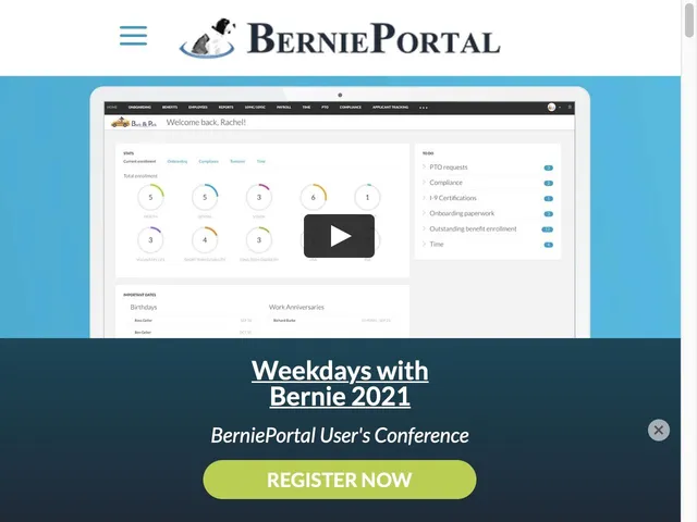BerniePortal Screenshot