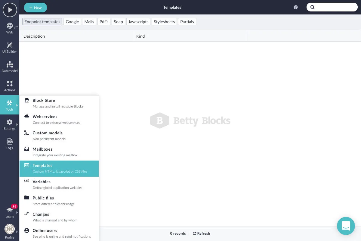 Betty Blocks Features