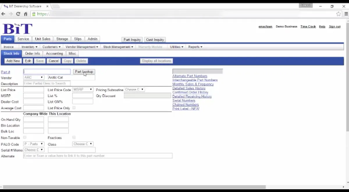 BiT Dealership Software Features