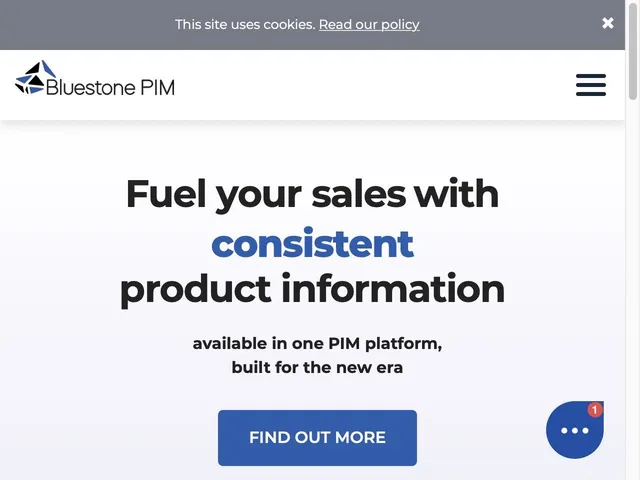 Bluestone PIM Screenshot