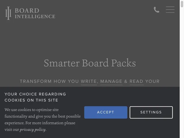 Board Intelligence Screenshot