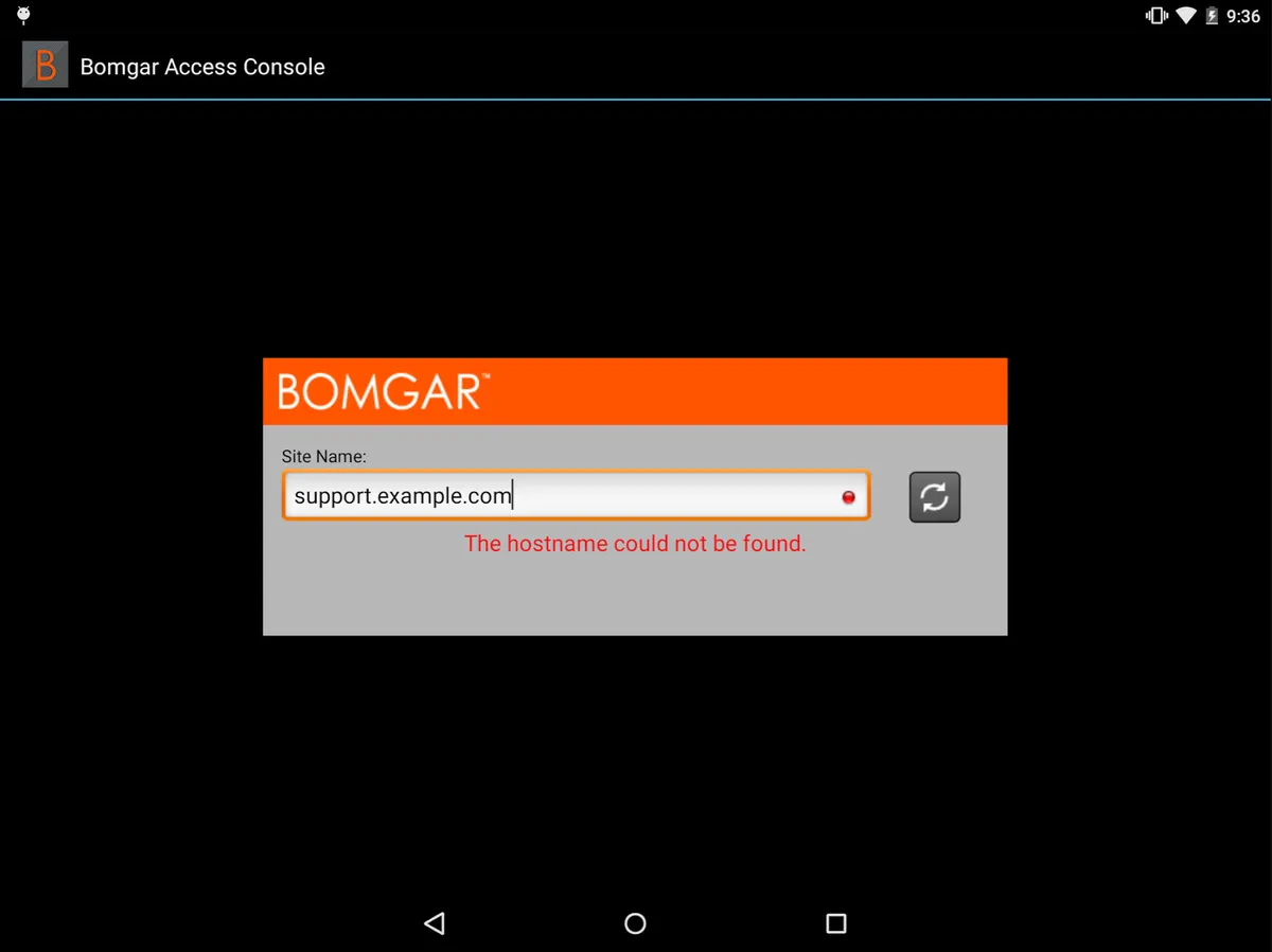 Bomgar Remote Support Screenshot