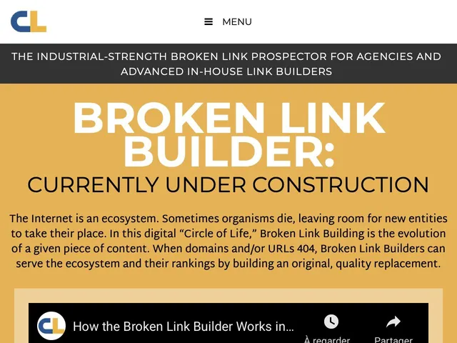 Broken Link Building Screenshot