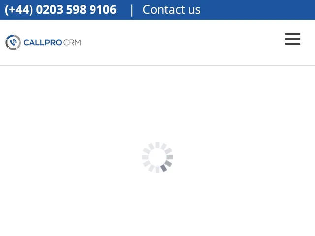 CallPro CRM Screenshot