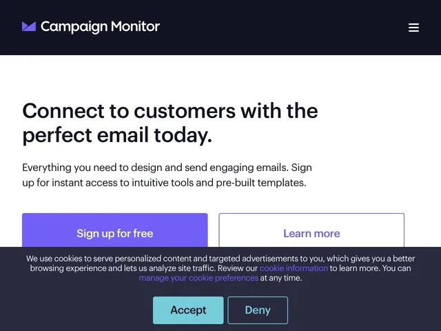 Campaign Monitor Screenshot