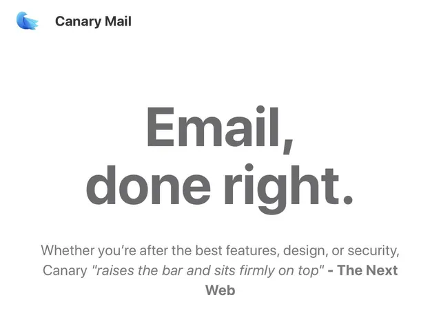 Canary Mail Screenshot