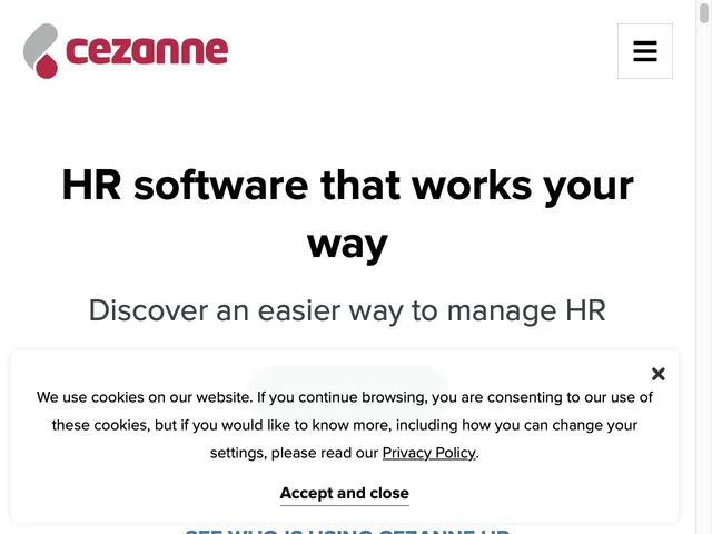 Cezanne Recruiting Screenshot