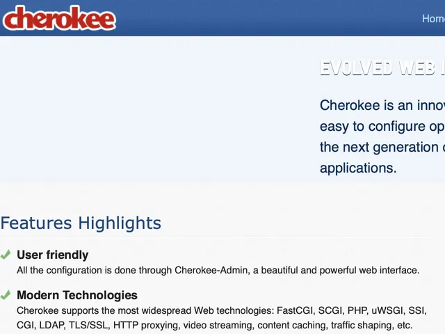 Cherokee Screenshot