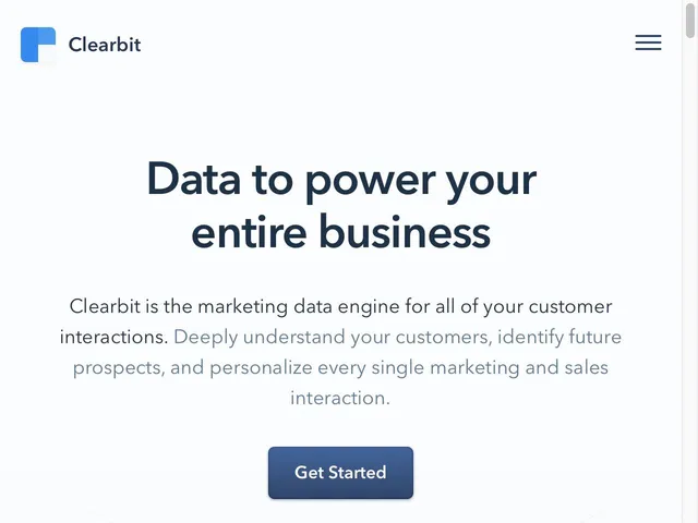 Clearbit Connect Screenshot