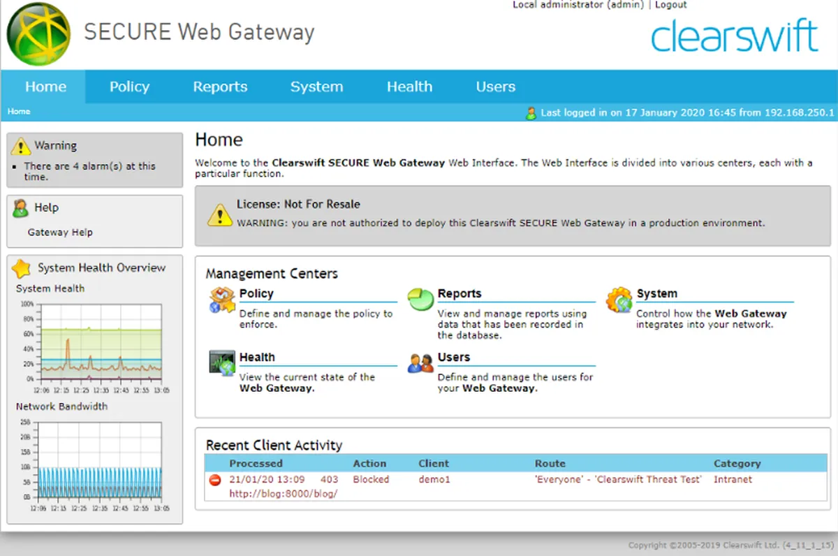 Clearswift SECURE Web Gateway Review