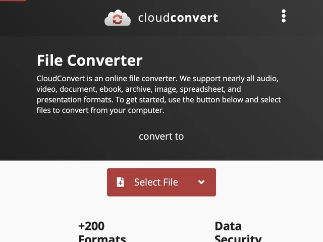 CloudConvert Screenshot