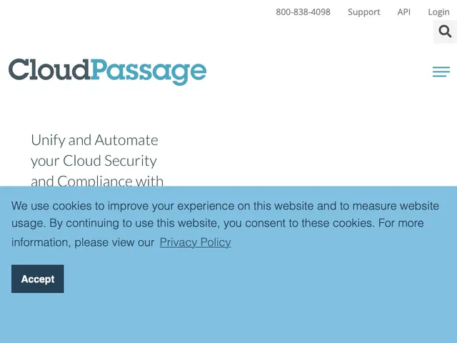 CloudPassage Screenshot
