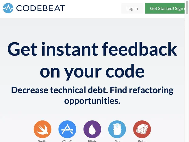 Codebeat Screenshot