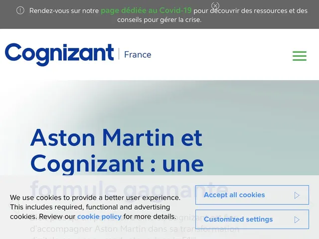 Cognizant CRM Services Screenshot