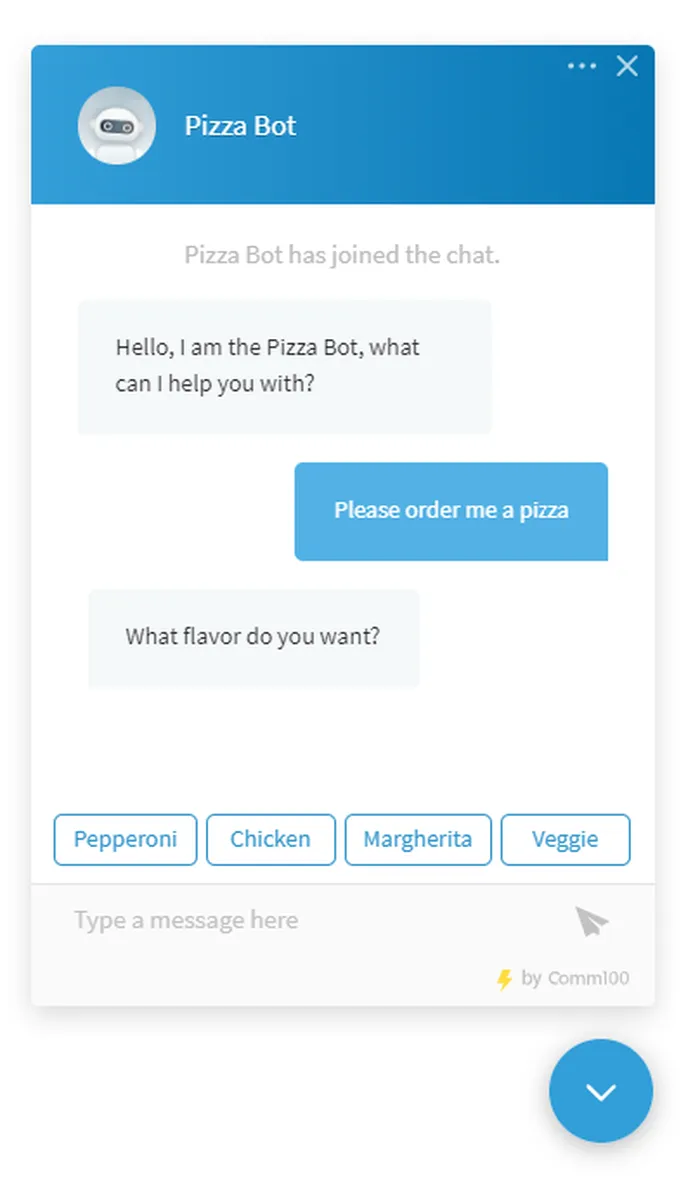 Comm100 Chatbot Features