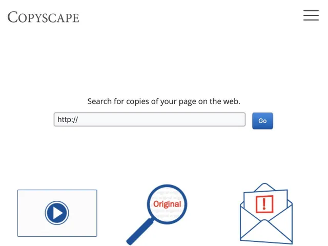 Copyscape Screenshot