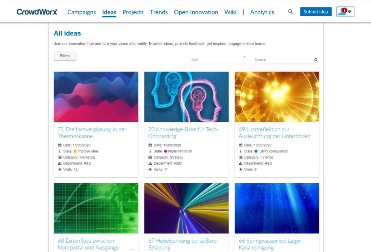CrowdWorx Innovation Engine Features