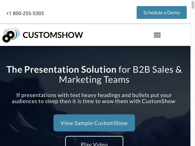 CustomShow.com Screenshot
