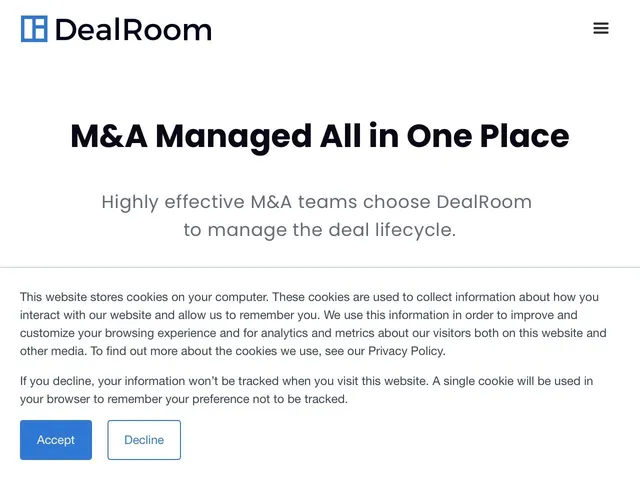 DealRoom Screenshot