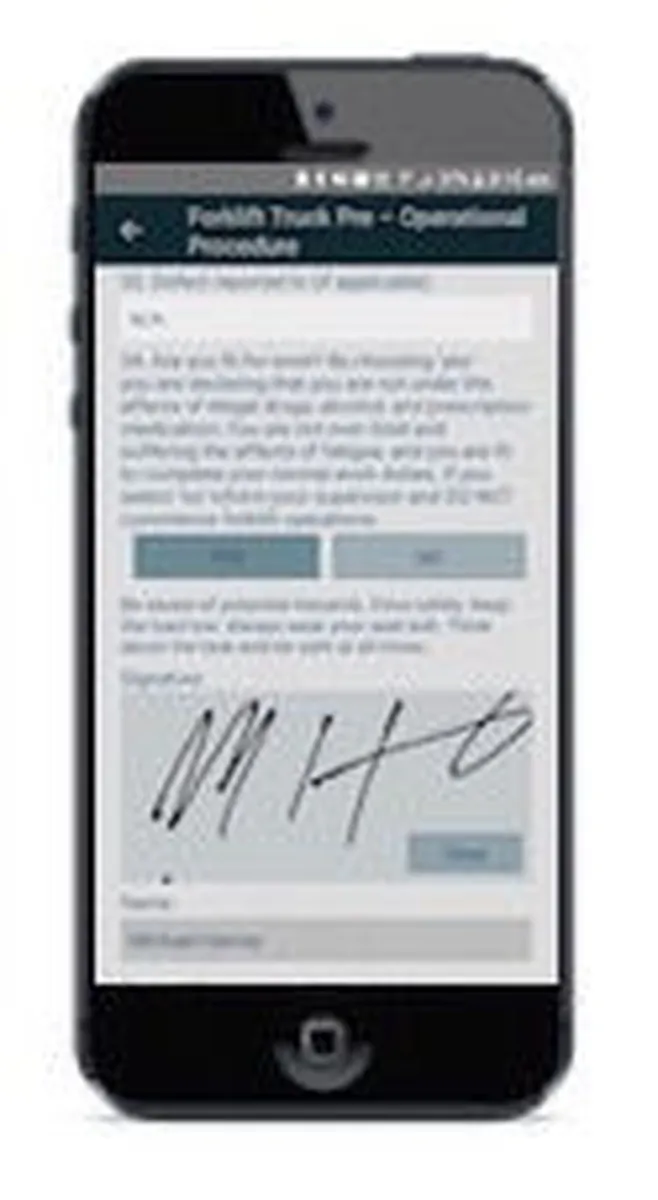 Digi Clip Mobile Forms Screenshot