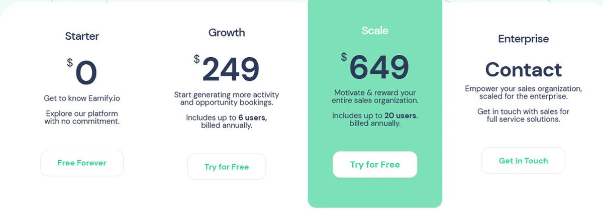 Earnify Pricing Plan