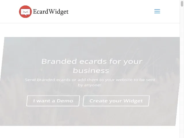 Ecard Widget Screenshot