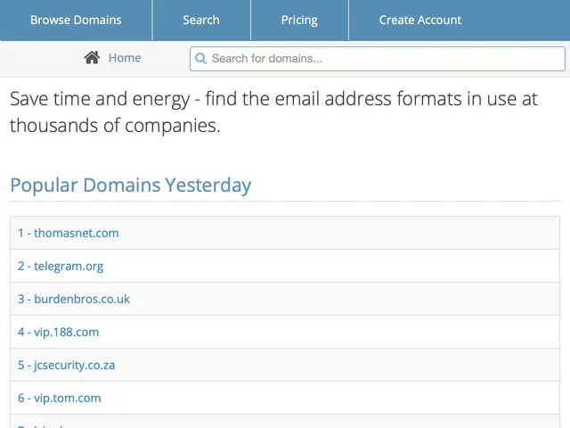 Email Format Screenshot