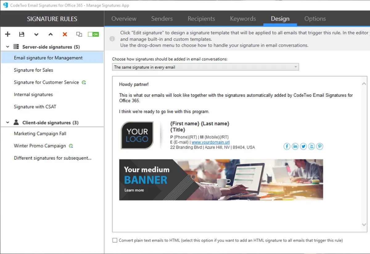 Email Signatures for Office 365 Review