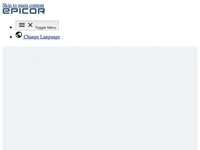 Epicor Supply Chain Screenshot