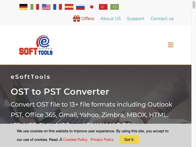 eSoftTools EDB to PST Converter Screenshot