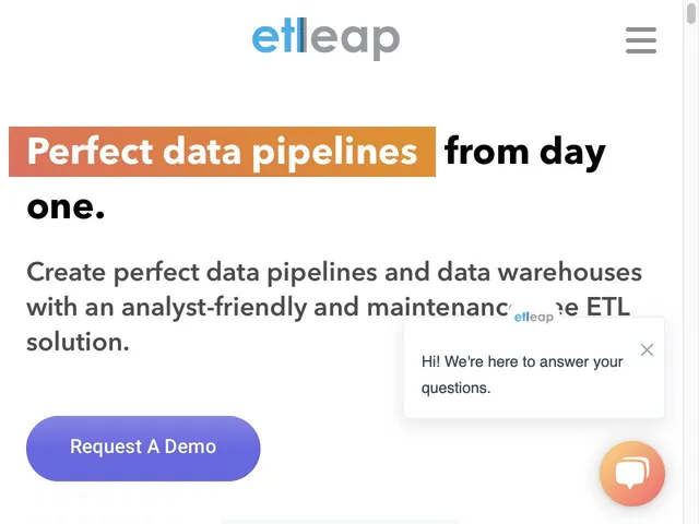 Etleap Screenshot