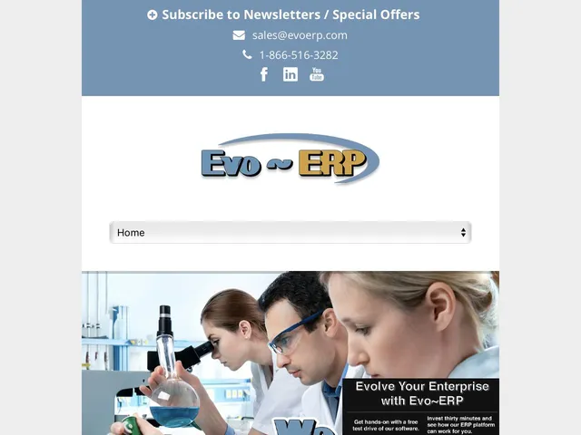 EVO ERP Screenshot