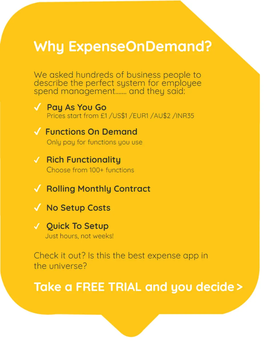 Expense On Demand Pricing Plan