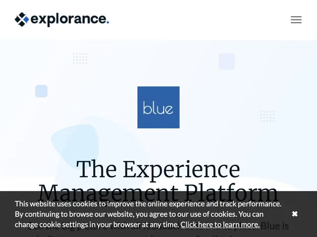 eXplorance Blue Screenshot