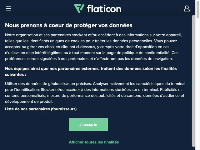 Flaticon Screenshot
