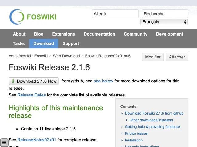 Foswiki Screenshot